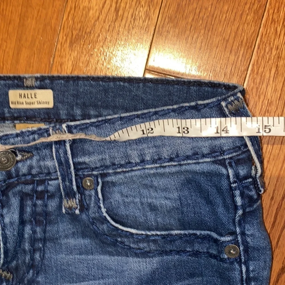 True Religion "Halle" Mid Rise super skinny Jeans Sz 25 - Picture 6 of 12